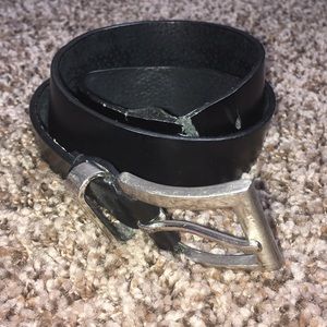 NY Black Leather Belt